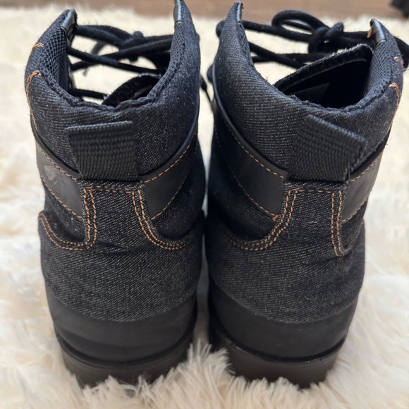 Levi’s Men’s Black Lace-Up Boots | Size 8.5 | Rugged Denim & Leather - Picture 2 of 5